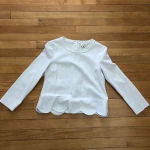 Kate Spade white top size 6